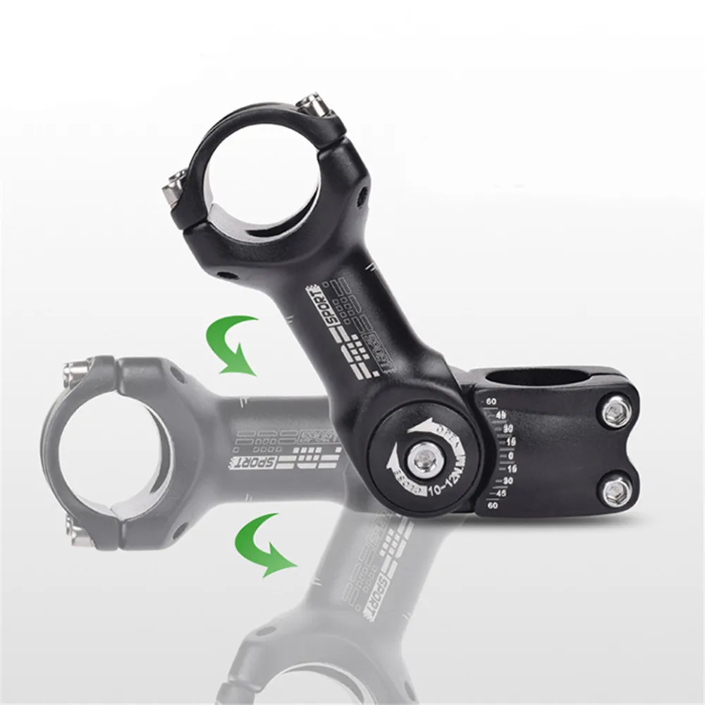 New Active Bicycle Stem Adjustable Angle MTB Road Mountain Bike Stem Aluminum Alloy 6061 For Cycling 31.8mm/25.4mm Handlebar
