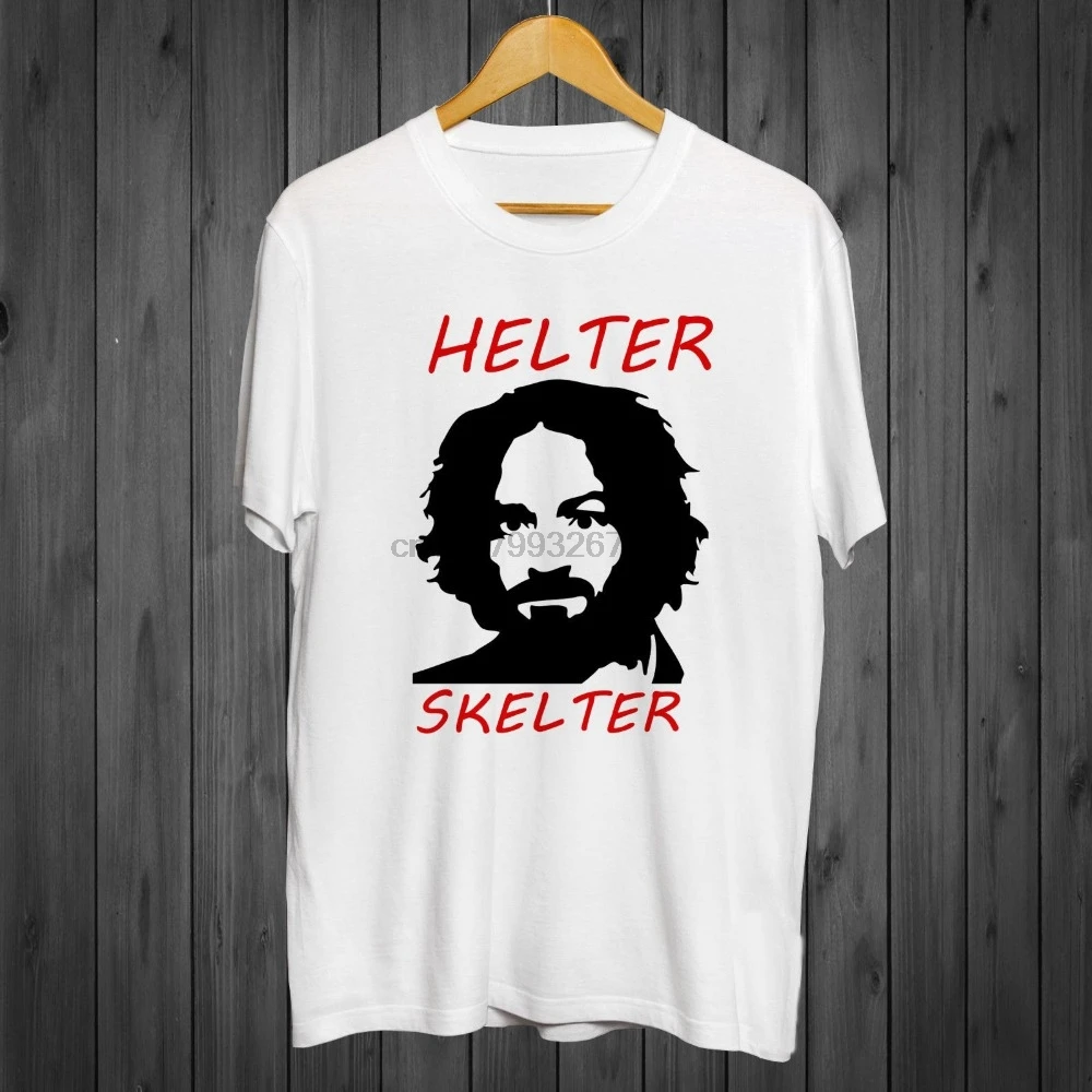 

Vintage Charles Manson T-Shirts new Summer Men Summer Style Short Sleeve Causal Tee Logo Shirts