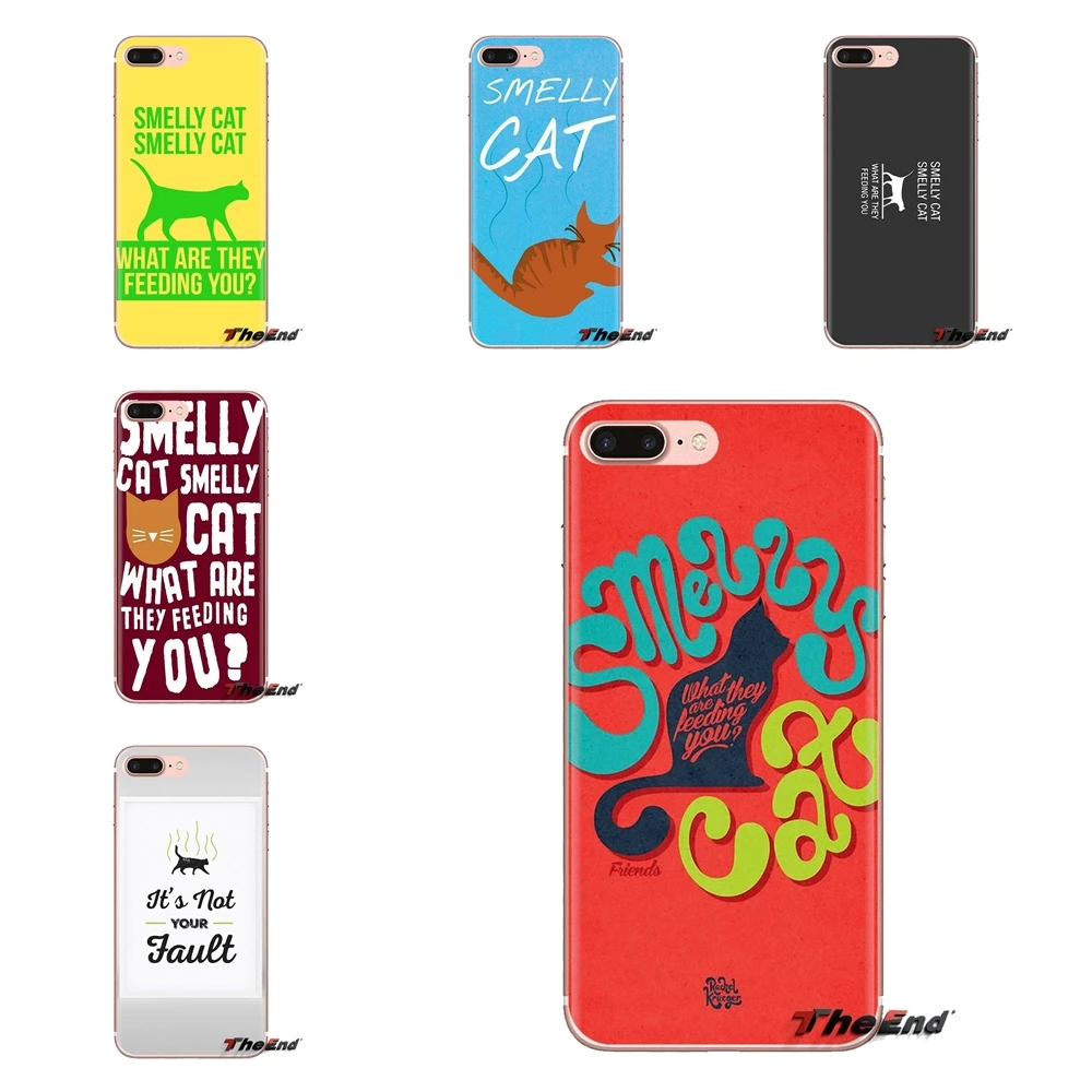 Мягкий чехол для iPhone XS Max XR X 4 4s 5 5S 5C SE 6 6S 7 8 Plus samsung Galaxy J1 J3 J5 J7 A3 A5 Friends Funny Phoebe Smelly Cat |