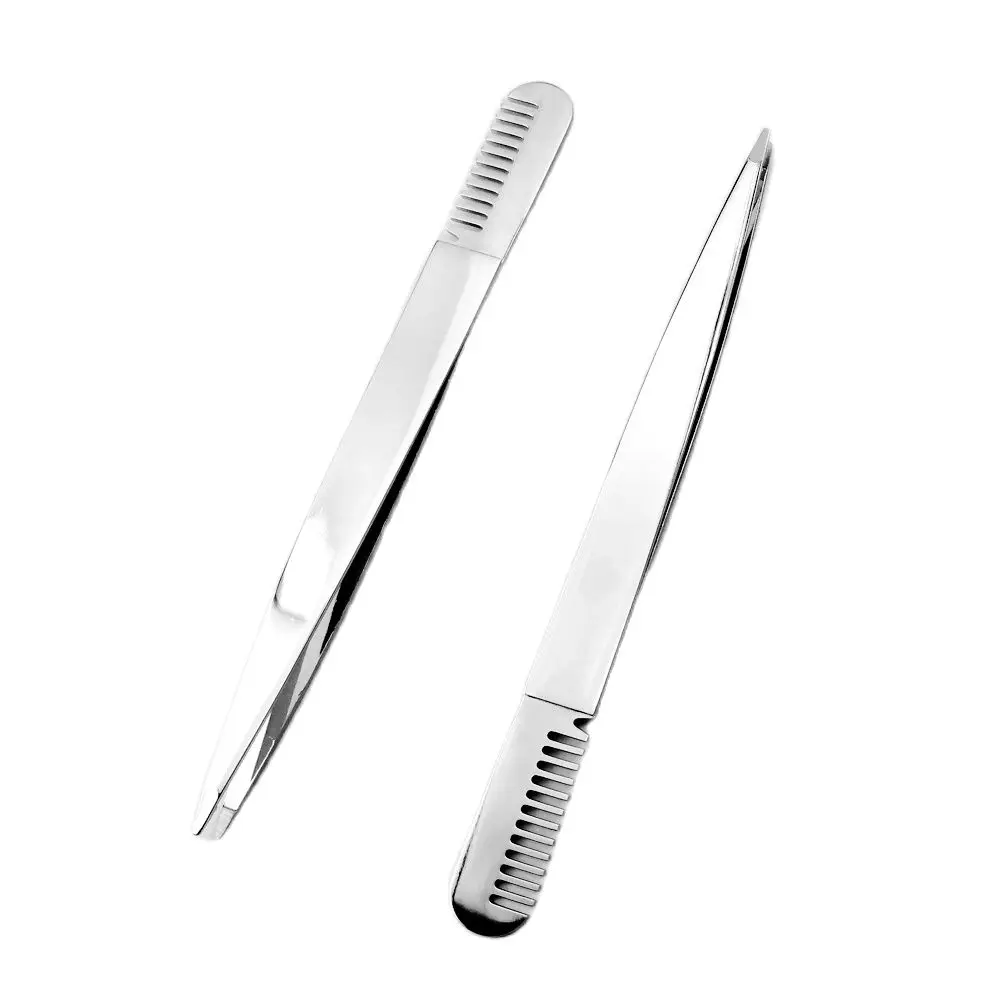 1pc Multifunctional Eyebrow Tweezers with Eyebrow Comb False Eyelashes