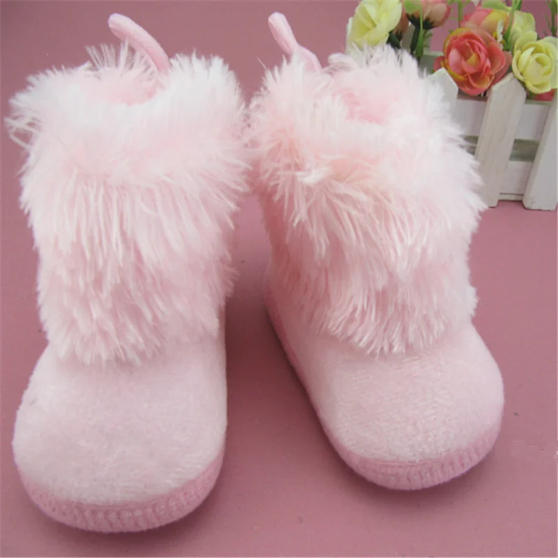 Зима, милый, для новорожденных девочек, принцесса, зимние сапоги, обувь для малышей на мягкой подошве, обувь для девочек