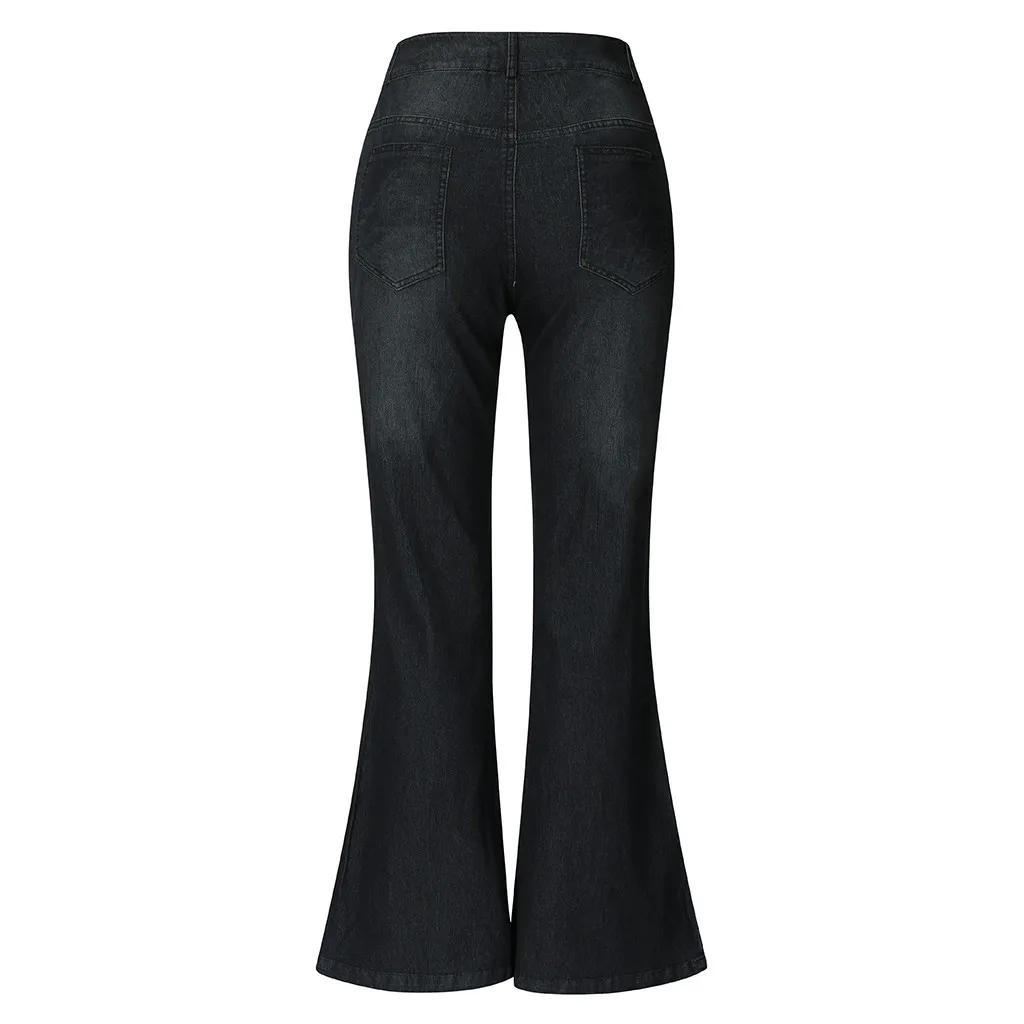 Женские джинсы, расклешенные джинсы для женщин в стиле бойфренд, для мам, средняя талия, расклешенные джинсы, Стрейчевые узкие штаны, длинные джинсы, mujer S10