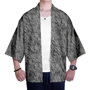 

popular Animal 3D kimono Hot Japanese style kimono comfortable Seven-point sleeve cardigan casual summer Sun protection shirt