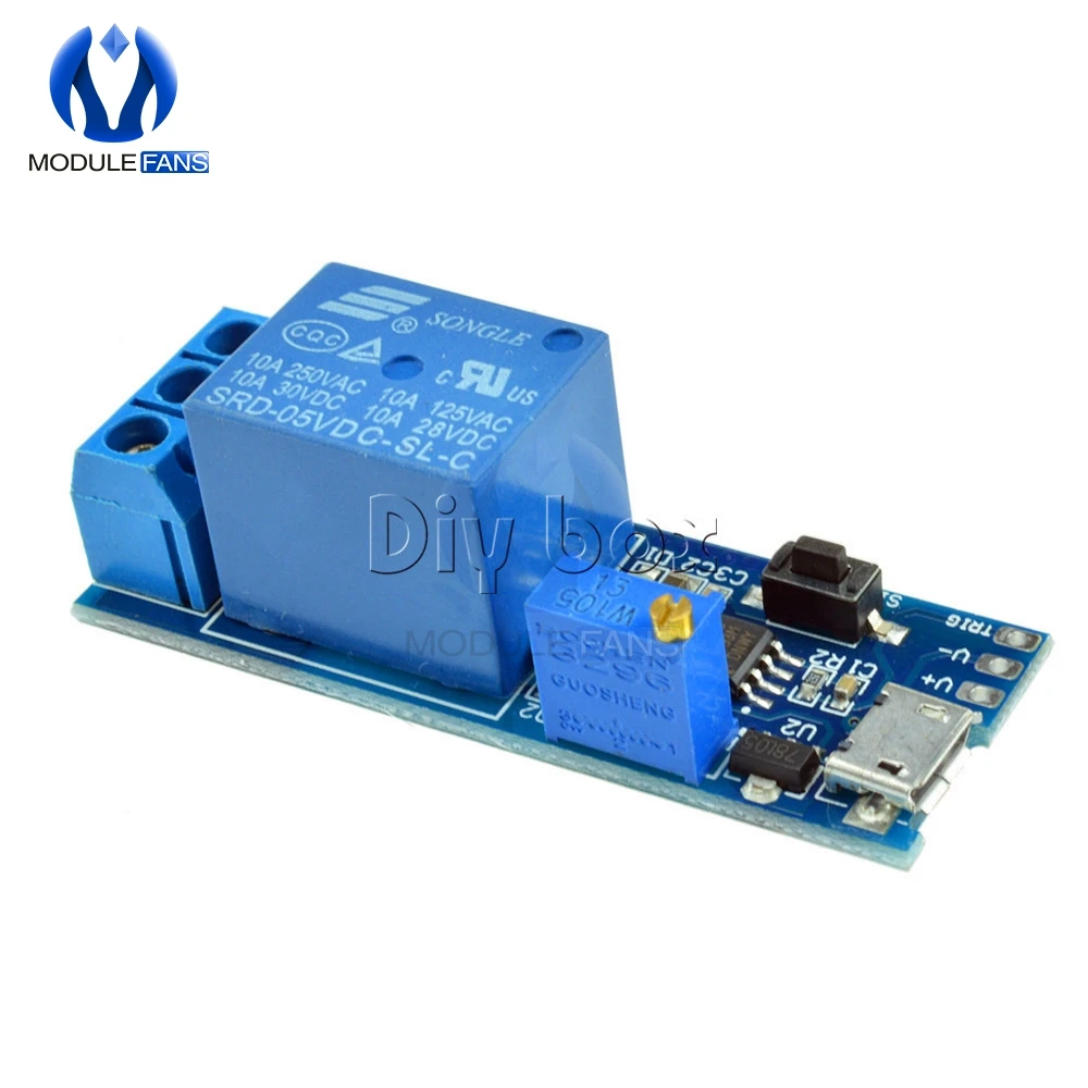 Модуль управления микро usb 5 В 30 с регулируемой задержкой триггер|timer module|power