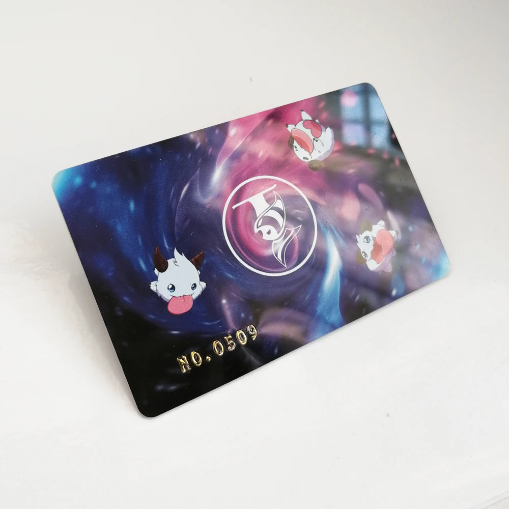 1000pcs plastic cards printing / glossy glittering silver or gold card unique barcode PVC cards / embossed serial codes custom wholesales promotional custom full color printing pvc card vip plastic membership cards