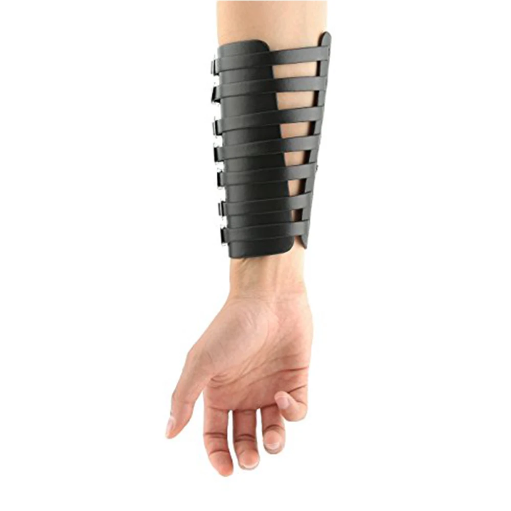HZMAN Leather Gauntlet Wristband Medieval Bracers Wrist Band Wide Bracer Arm Arm 