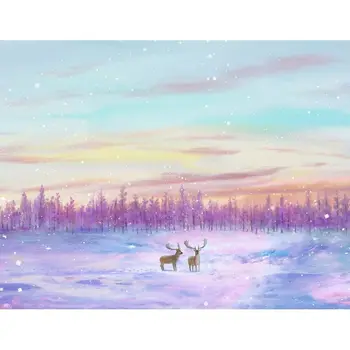 

Gatyztory 60x75cm Frame Forest Deer DIY Painting By Numbers Animal Handpainted Oil Painting Modern Canvas Colouring Home Art