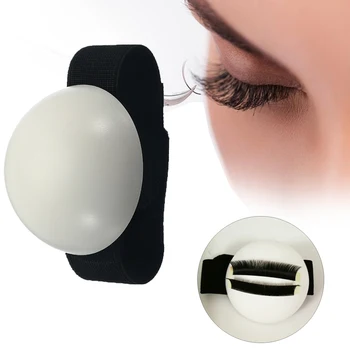 

1PC False Eyelashes Extension Pallet Pad Stand Holder False Eyelashes Holder Volume Lashes Bubble With Wrist Tool Belt Cosmetics