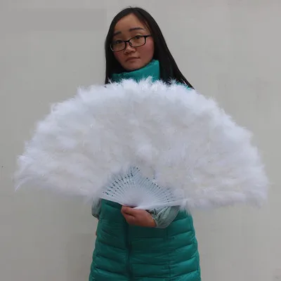 J1 80x45cm Украшения для рождественской вечеринки веер из павлиньих перьев складной ручной вентилятор дворцовые декоративные веера для свадебной вечеринки реквизит для танцев Abanico - Цвет: J1 80x45cm