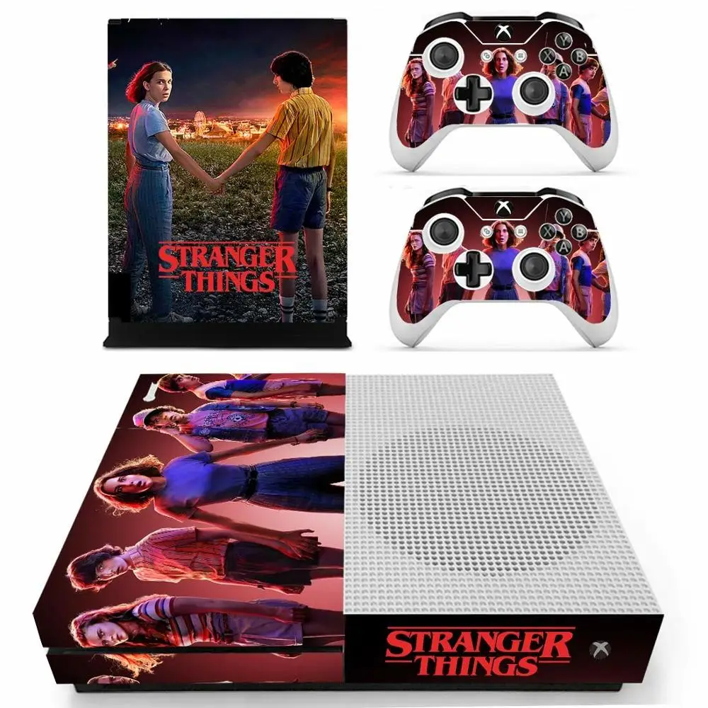 Кожа для Xbox One S Наклейка vinilo pegatina для microsoft Xbox one Slim консоль и два контроллера оболочки