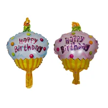 1 шт., воздушные шары в виде свечи для торта на день рождения, воздушные шары из гелиевой фольги, украшения для дня рождения, Детские воздушные шары в виде торта ко дню рождения, воздушные шары