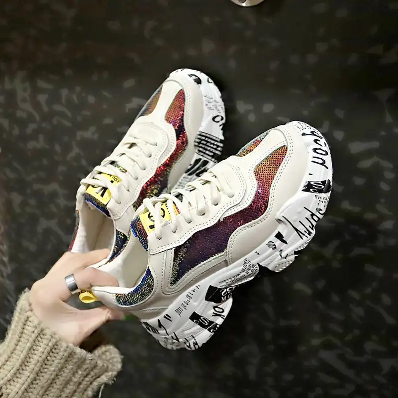 silver designer sneakers