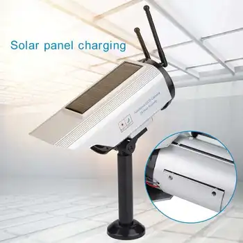 

Solar Power Fake/Dummy Adjustable Camera For Security Surveillance Indoor Outdoor Use camaras de seguridad
