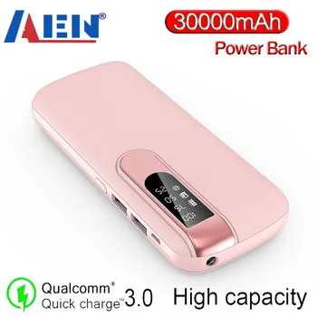 30000 12000mahパワーバンクポータブル充電powerbank 20000 mah poverbank外部バッテリーパック充電器xiaomi mi 9 iphone 11最大