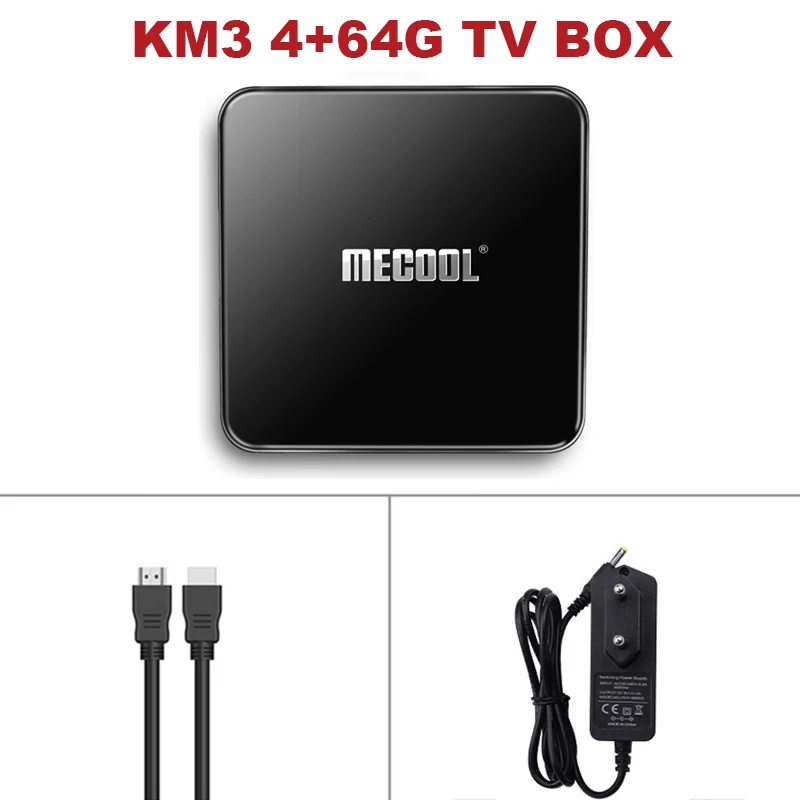 ТВ-бокс Mecool M8S MAX M8S PRO L KM3 Android 3g+ 32G box tv Amlogic S912 tv BOX 2,4G/5G wifi/Bluetooth/USB/HD/Smarthome Topbox - Цвет: KM3 4-64G