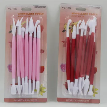 

8pcs/Lot Fondant Cake Pastry Carving Cutter 16 Patterns Flower Sugar Craft Modelling Tools Clay Fondant Cake Decorating Tool