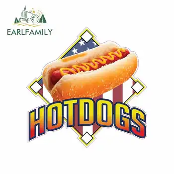 

EARLFAMILY 13cm x 12.8cm For Hot Dogs Car Stickers DIY Motorcycle Stickers Graffiti Sticker Vinyl Car Wrap Body For Car