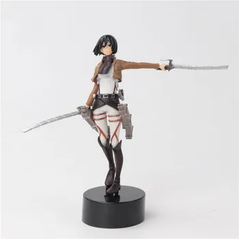 

Anime Figure Attack on Titan Mikasa Ackerman Figuras Battle Ver Mikasa Action Figures PVC Model Toy Doll Gifts Brinquedos 14cm