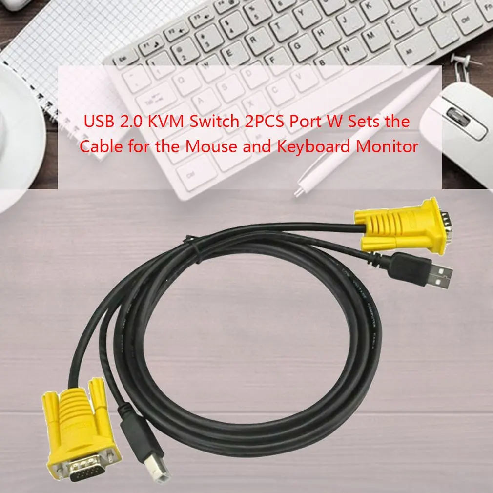 Ingelon KVM переключатель vga кабель высокого качества USB 2,0 vga сплиттер коробка для USB ключа клавиатуры мышь монитор адаптер usb переключатель