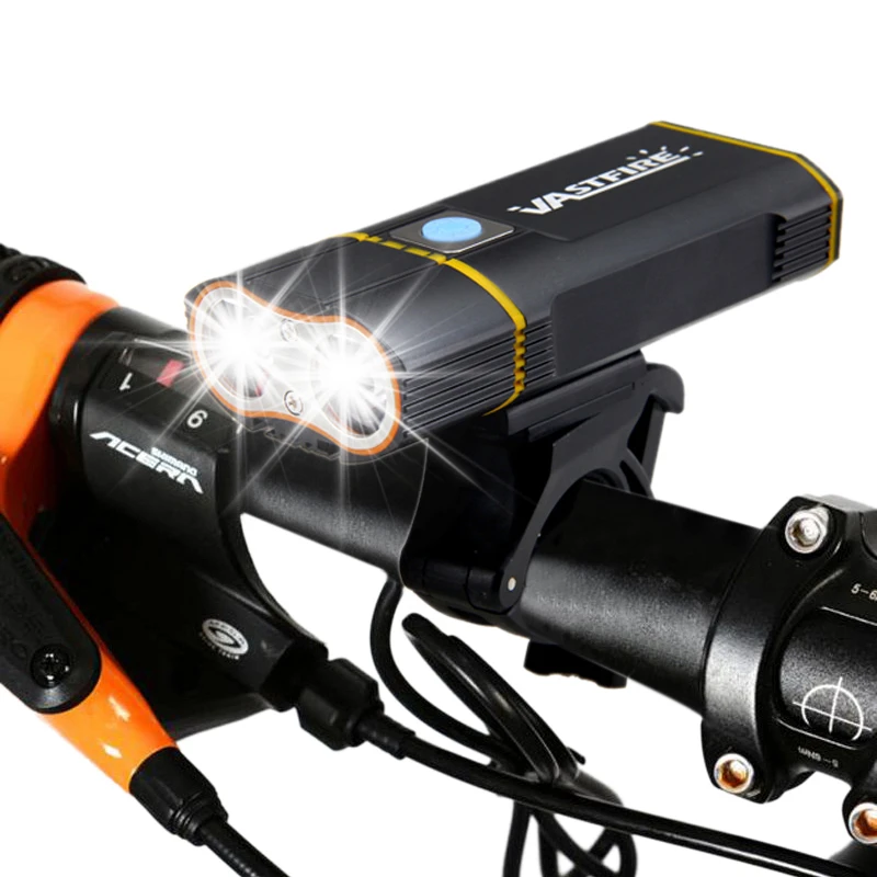 Cycling USB Rechargeable MTB Bicycle Light XM-L T6 LED Lamp Bike Strong  Front Headlight Sporting Goods
