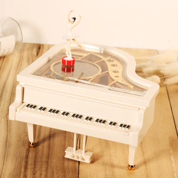 

Rotary Ballet Dancer Sky City Theme Theme Music Box Piano Music Box And Jewelry Box Music Birthday Gift Valentine's Day Gift