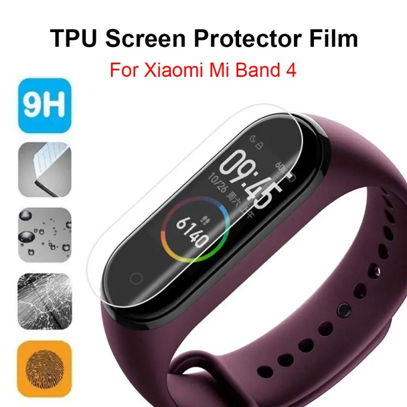 

1pc/ 2pcs/ 5pcs For Mi Band4 Smart Wristband Screen Cover Protector Transparent HD Soft TPU Protective Film For Xiaomi Mi Band 4