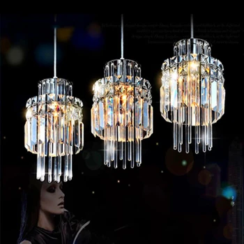 

Modern Lamp Loft Crystal Led Pendant Lights Nordic Pendant Lamp Industrial Lustre Kitchen Fixtures Decorative Hanging Lamp
