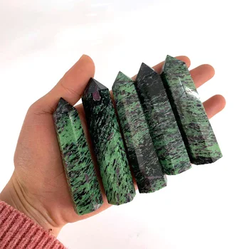 

Natural Crystal Titanium Angel Aura Quartz Lemurian Obelisk Wand Healing Stone Point Mineral Gemstone Wicca Decor Gift