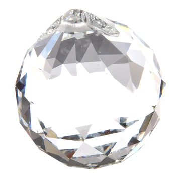 

40MM Feng Shui Faceted Decorating Crystal Pendant Ball(Clear)