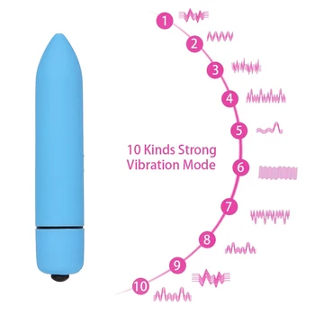 10 Speed Mini Bullet Vibrator G Spot Vibration Vagina Clitoris Stimulator Dildo Vibrator Adult Sex Toys For Women Masturbation 4