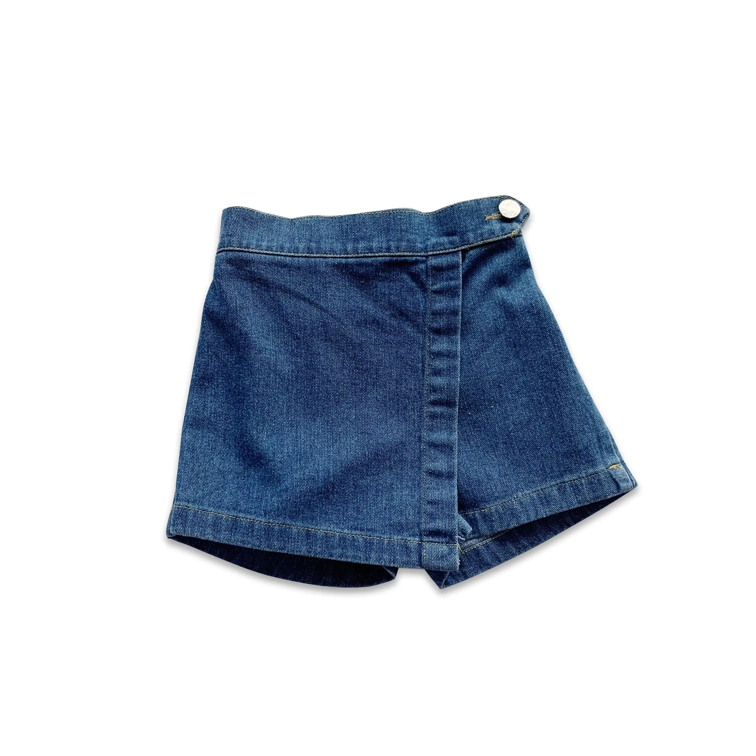 Citgeett Summer Solid Fashion Kids Girls Denim Shorts High Waist Button Blue Cuasal Shorts Outfits Skirts Aliexpress
