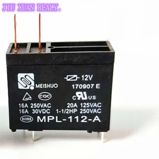 5pcs/lot [In stock] Relay MPL-112-A 12VDC Hand held in stock 16A 250VAC | Обустройство дома