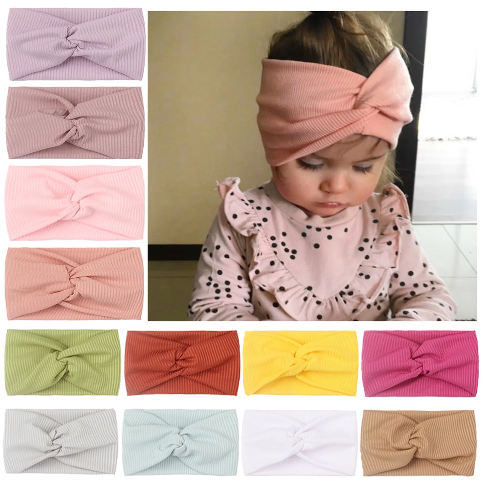 Hairband Kids Girls Headbands Headwear Baby Girls Kid Turban Headband