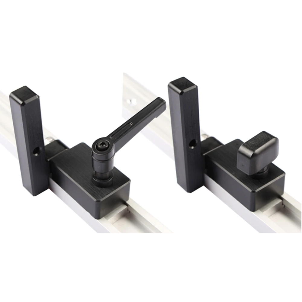 1pc Woodwork DIY Tools Miter Track Stop High Accuracy aluminum alloy Track Stop Limiter for 30mm / 45mm T-Slot T-Tracks Manual