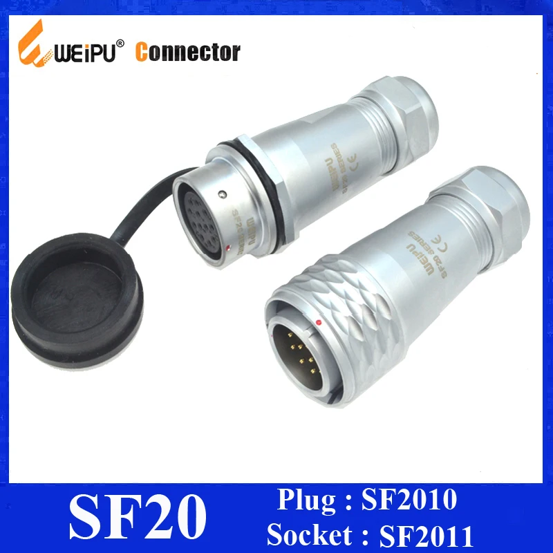 Оригинальные Weipu SF20 IP67 2 3 4 5 6 7 9 12-контактный разъем SF2010/P штекер кабеля SF2011/S Гнездо