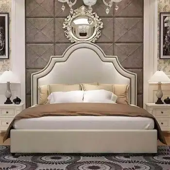 Bedroom Furniture Modern Fabric Bed Hotel Bed 1