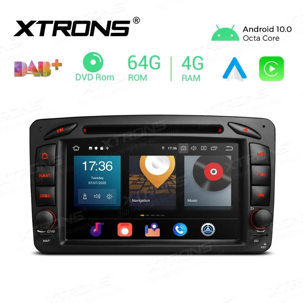 7 &quotAndroid 10 0 OS автомобильный DVD Мультимедиа Навигация GPS радио для Mercedes-Benz Viano/Vito W639