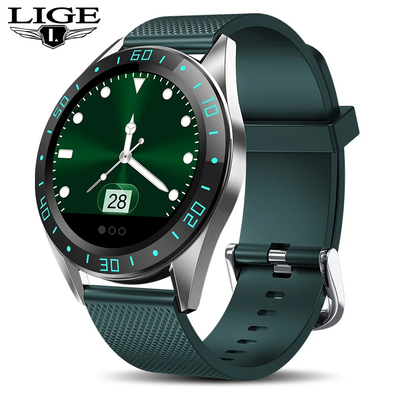 

LIGE New Smart Watch Men Sport Fitness Tracker Heart Rate Blood Pressure Monitor For Android ios Pedometer Waterproof smartwatch
