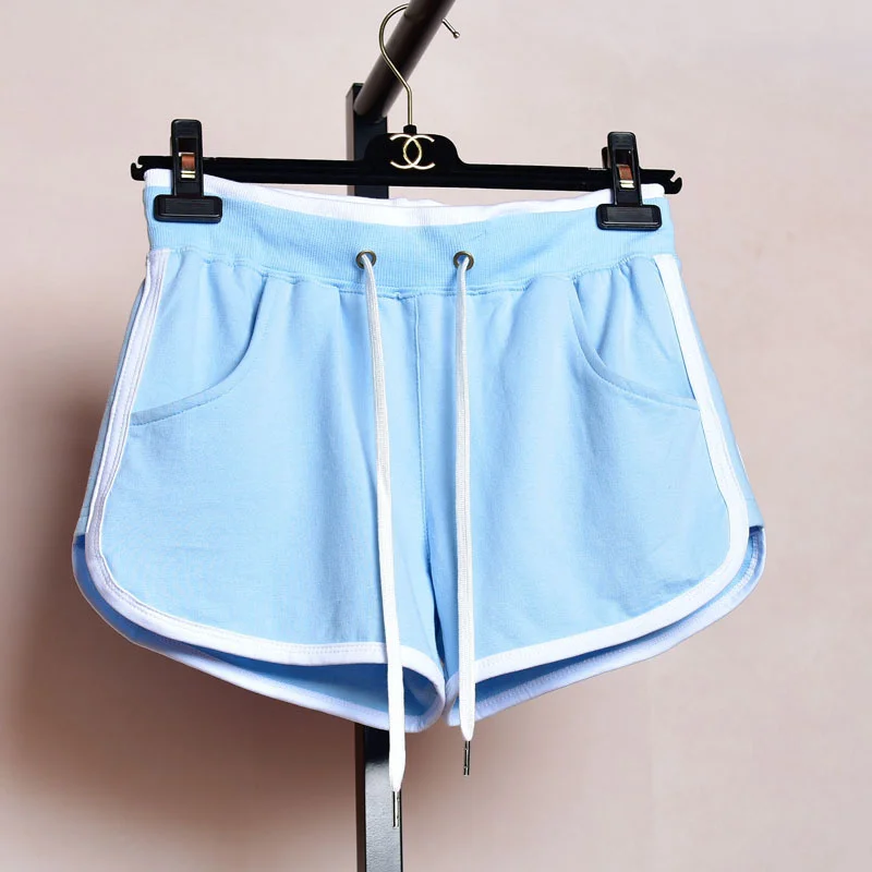 

Hot Shorts Women 2023 Summer Casual Loose Cotton Women's Fitness Shorts Side Split Elastic Waist Short Feminino