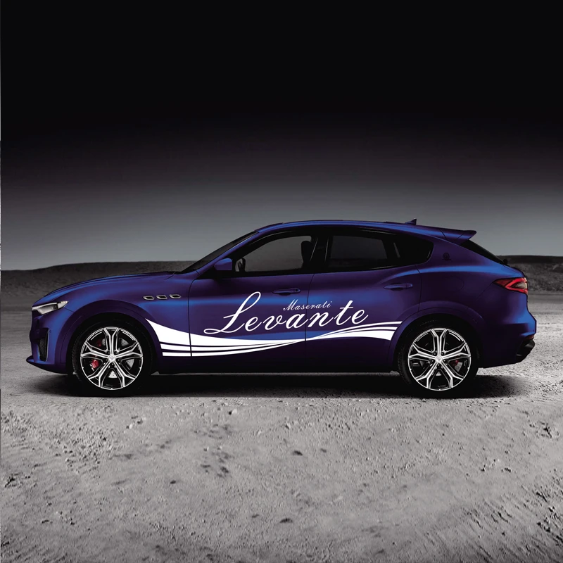 World Datong, спортивные полоски, автомобильные наклейки для Maserati Levante Mark Levinson, автомобильные наклейки с обеих сторон