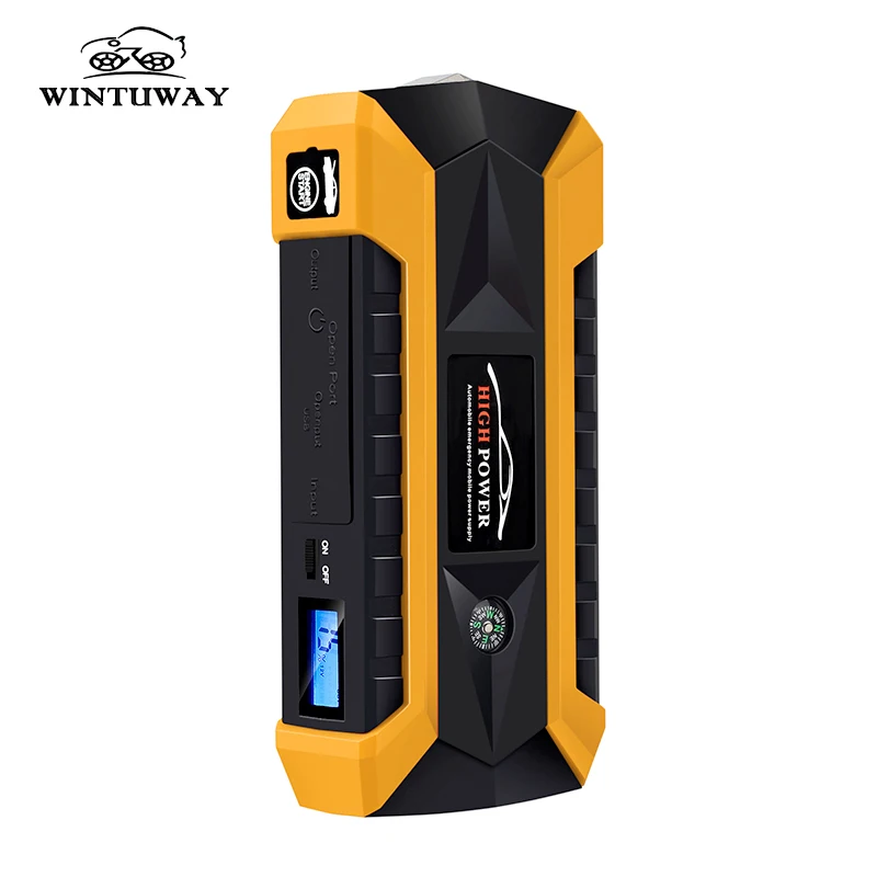 

WINTUWAY Hot Sale Car Jump Starter 12V 4USB Portable Car Battery Charger Emergency Starting Power Bank Tool Kit