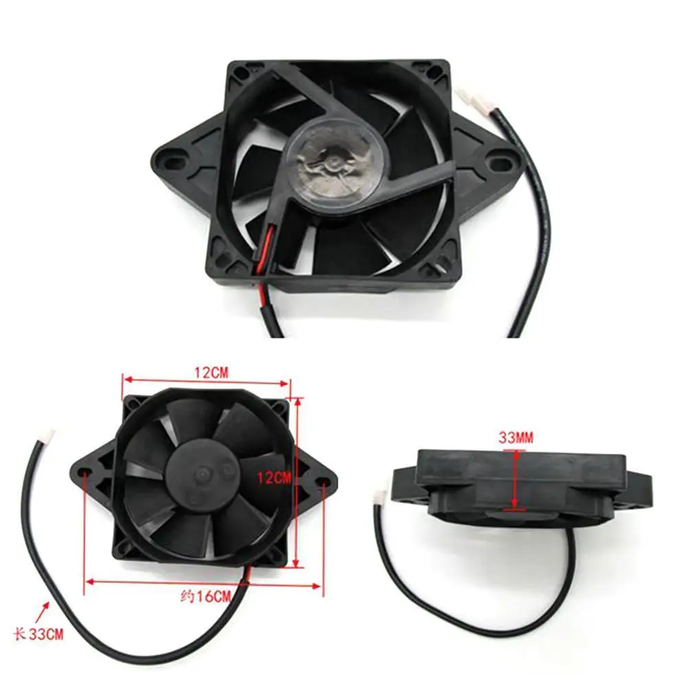 

Rotating Motor Parts Assembly Cooling Fan Motorcycle Radiator Electric For 150-250cc ATV Kart Quad Dirt ATV Black