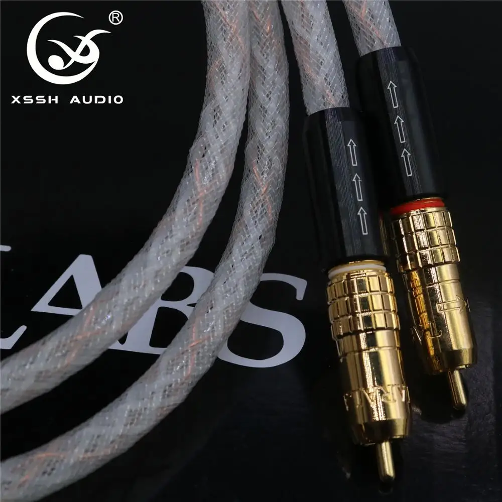 XSSH аудио Hifi 1 пара м HIFI соединение кабель с позолоченными разъемами RCA|Кабели VGA| |