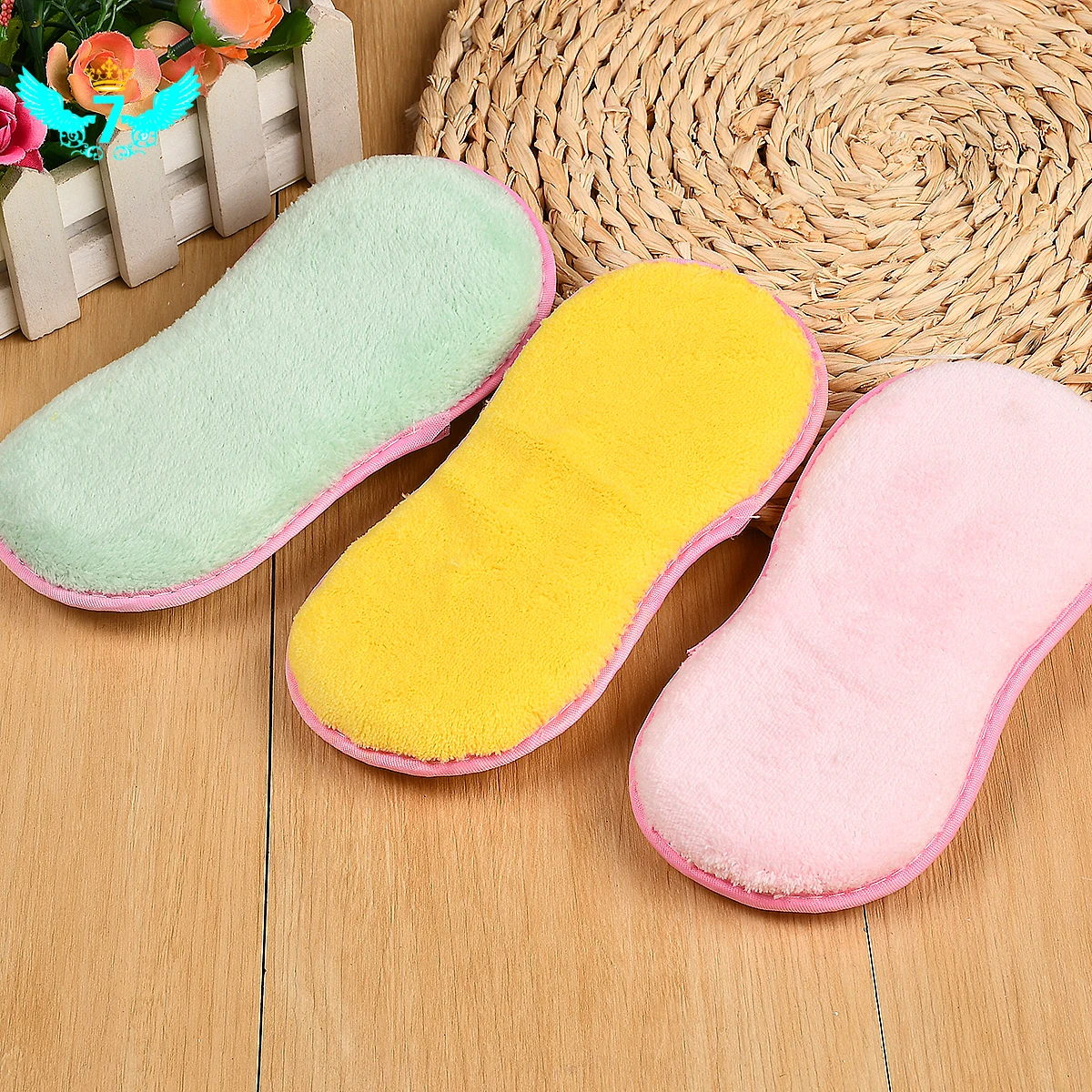 

Scouring Pads Double Sided Scrubbing Sponges Scourer Non Odor Dish Scrubber Brush Superfine Fiber Dish Sponge cloth TON