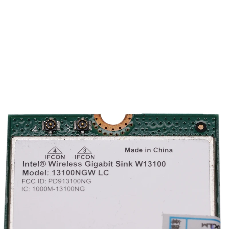 Для Intel беспроводной гигабитный раковина W13100 13100NGW WiGig(802.11Ad) беспроводной док-модуль NGFF M.2 4230 WiFi адаптер+ Bluetooth 4,0