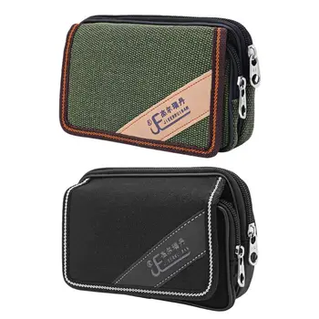 

Unisex Casual Smart Phone Case Zipper Waist Belt Bag Cover Card Pocket Bags 23GE