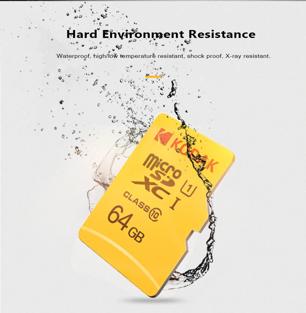 Высокоскоростная карта памяти Kodak 256 ГБ 128 Гб Micro SD 64 Гб 32 Гб карта TF/Micro SD карта памяти класс 10 U1/U3 флэш-карта памяти