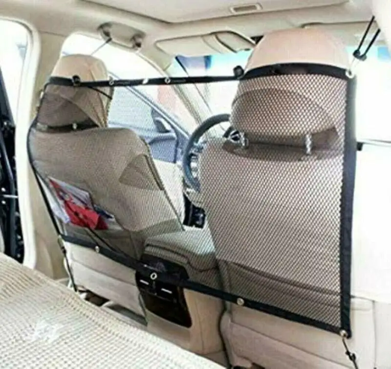 Magic-Gate Cat Dog Pet Gates Universal Portable Car Protection Barrier Guard Adjustable Safety Travel Mesh | Дом и сад
