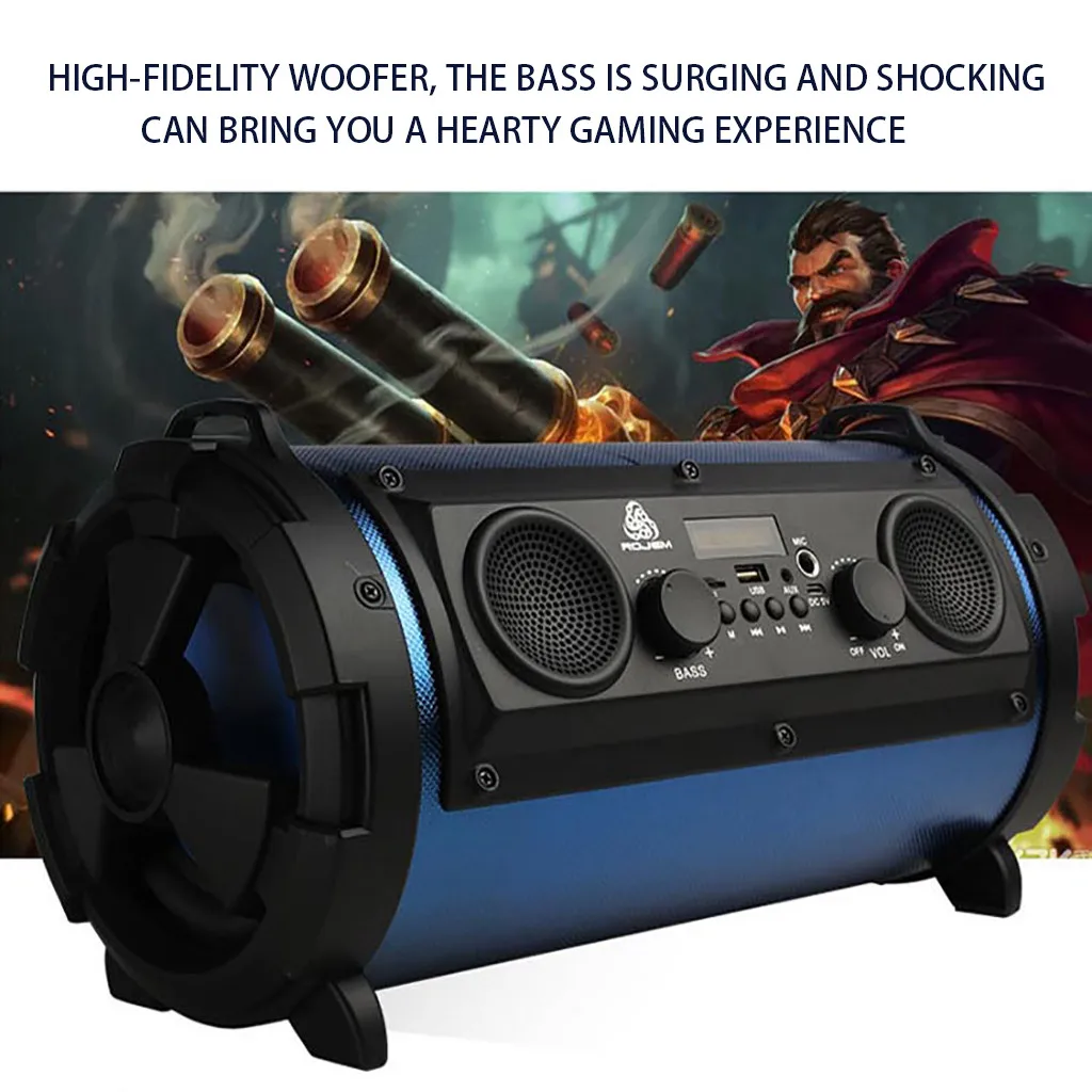 15 Вт Портативный 35x19x17 см Bluetooth динамик беспроводной громкий динамик звук стерео музыка объемный 2000 мАч Usb диск/tf карта# P5