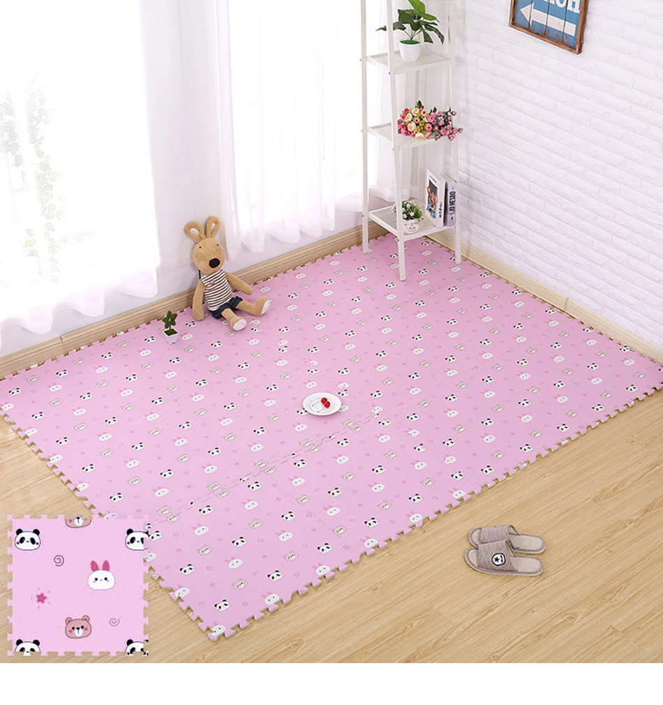 Esteira do Jogo do Bebê Pces Espuma Eva Crianças Tapete Quebra-cabeça Bloqueio Smmmer Legal Piso Playmat 30*30*1 cm 10 - 16 23 10 16 pces esteira do jogo do